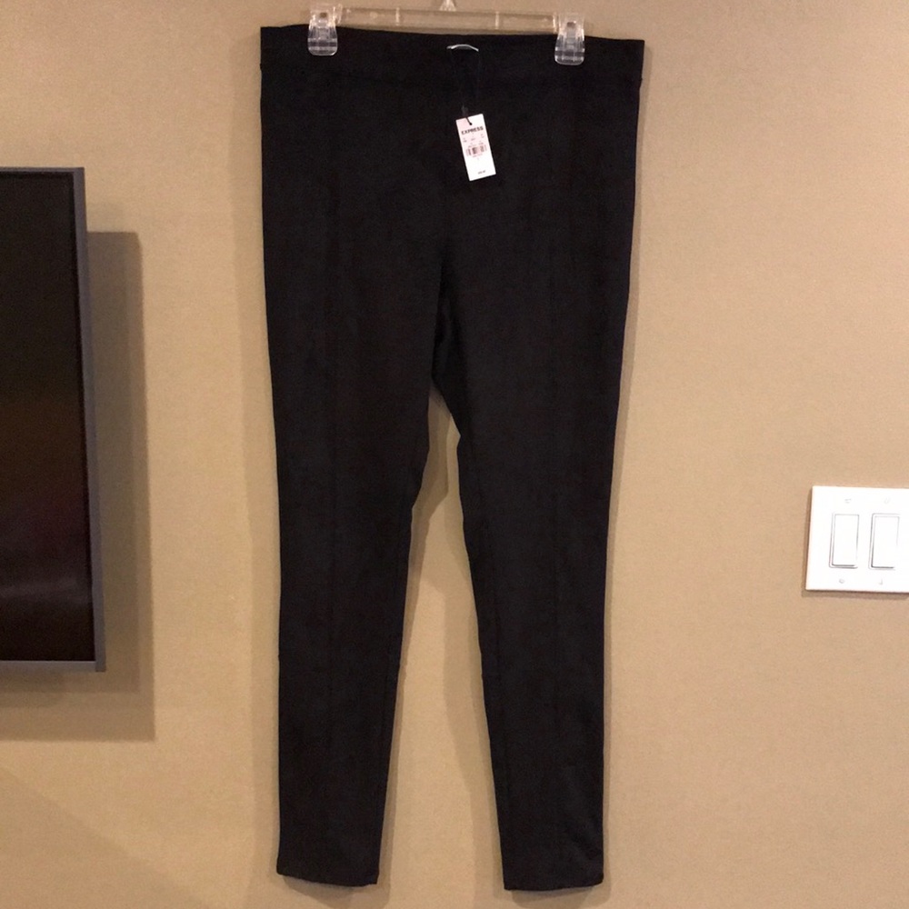 NWT Suede High-Rise Leggings